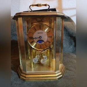 Gold Crystal Table Clock Made In Germany Craftguild